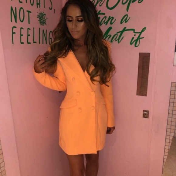 house of cb black blazer dress